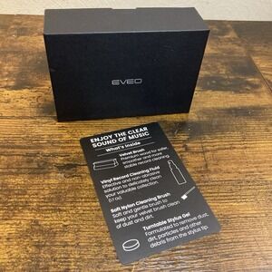 EVEO 4-in-1 Vinyl Record Cleaning Kit Brush Fluid Stylus Gel Archival Care